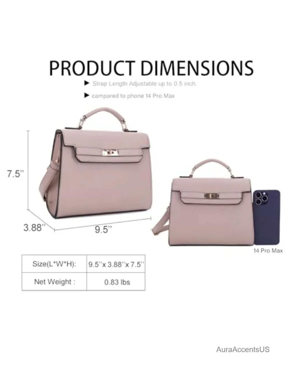 Top Handle Satchel with Detachable Strap Small Pebbled Leather Crossbody Bag